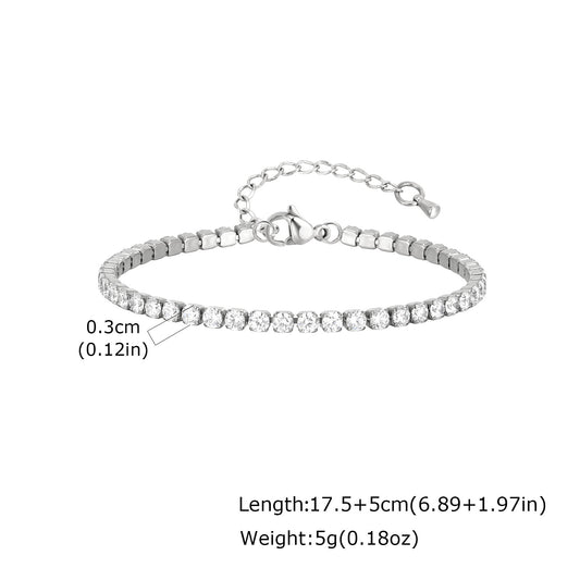 ✨ Sparkling Crystal Tennis Bracelet ✨