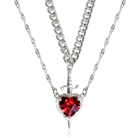 💖Heart & Sword Pendant Necklace💖